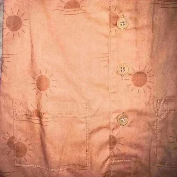 Baby Boy Modern Moments by Gerber Romper 0-3M Orange with Sun Design - Picture 6 of 9